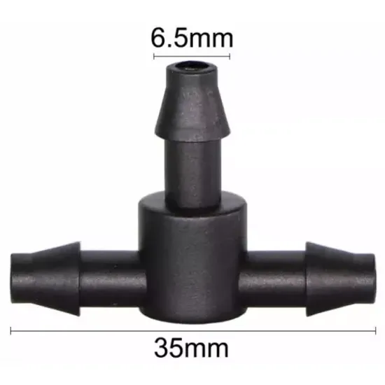 Тройник под микротрубку 4/6мм tc0314b