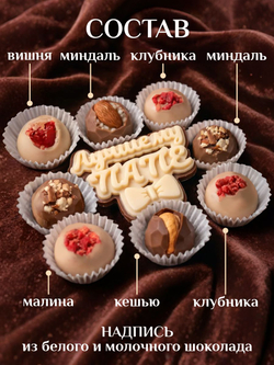 Конфеты шоколадные коробка набор подарочный Любимому папе