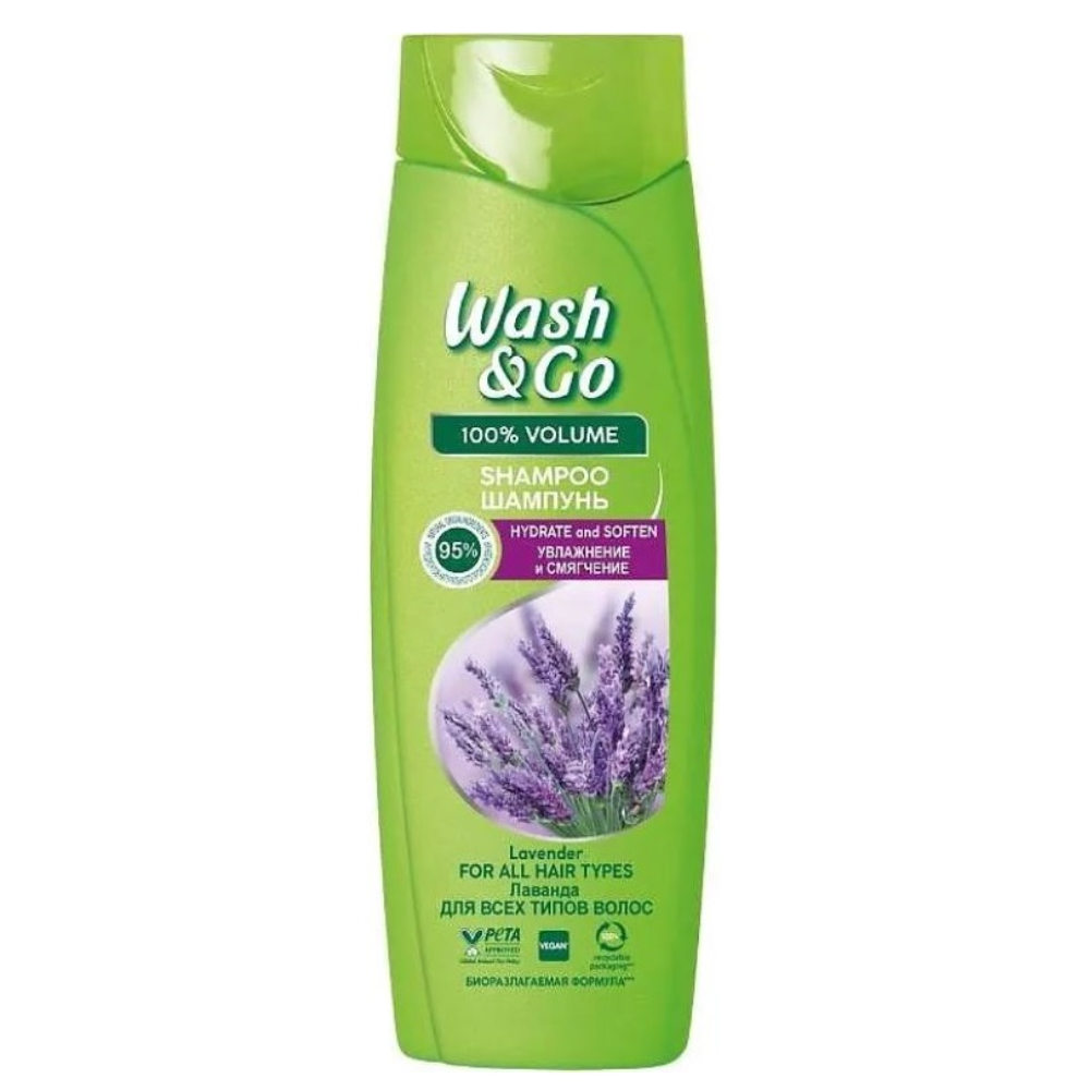 Шампунь Wash&Go Увлажнение и смягчение 360 мл
