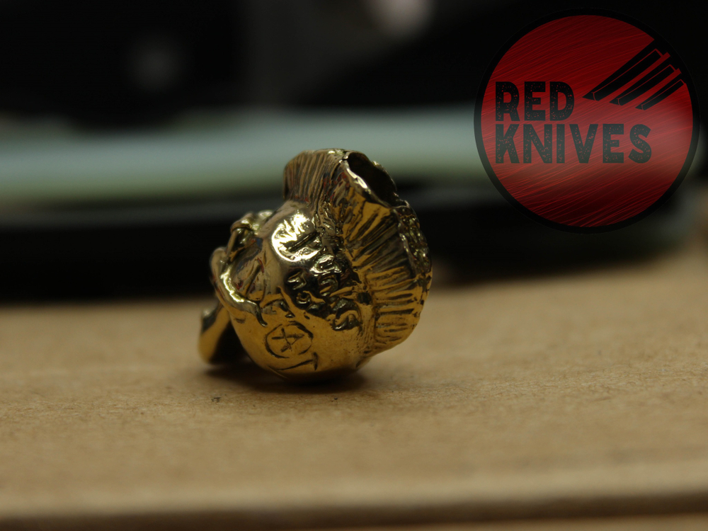 Бусина темлячная "Панк", латунь