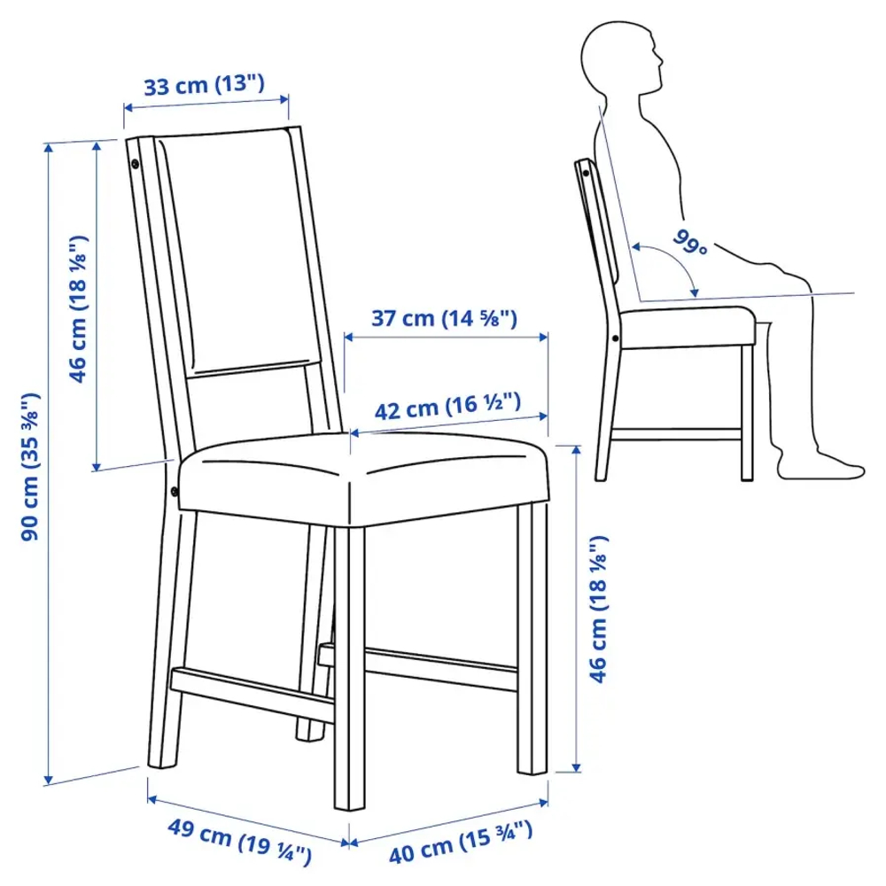 Обеденный набор  -  INGATORP/STEFAN IKEA/ ИНГАТОРП/СТЕФАН ИКЕА, 155х87х74 см, черный