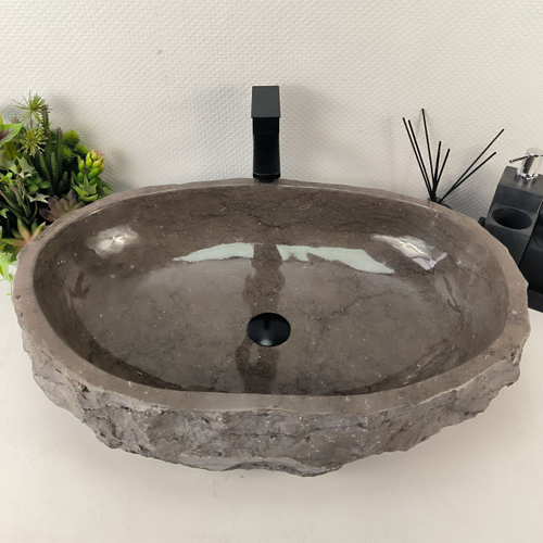 Раковина из мрамора Erozy Grey EM-65017 69*47*15 0892