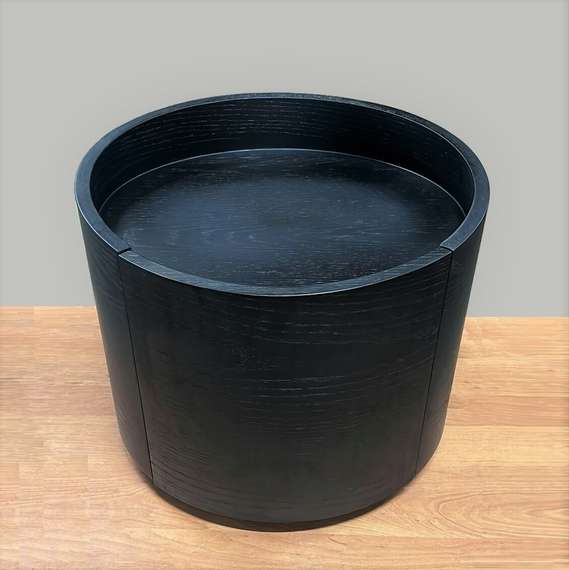 Прикроватная тумбочка Mitchel, 1 ящик, черная