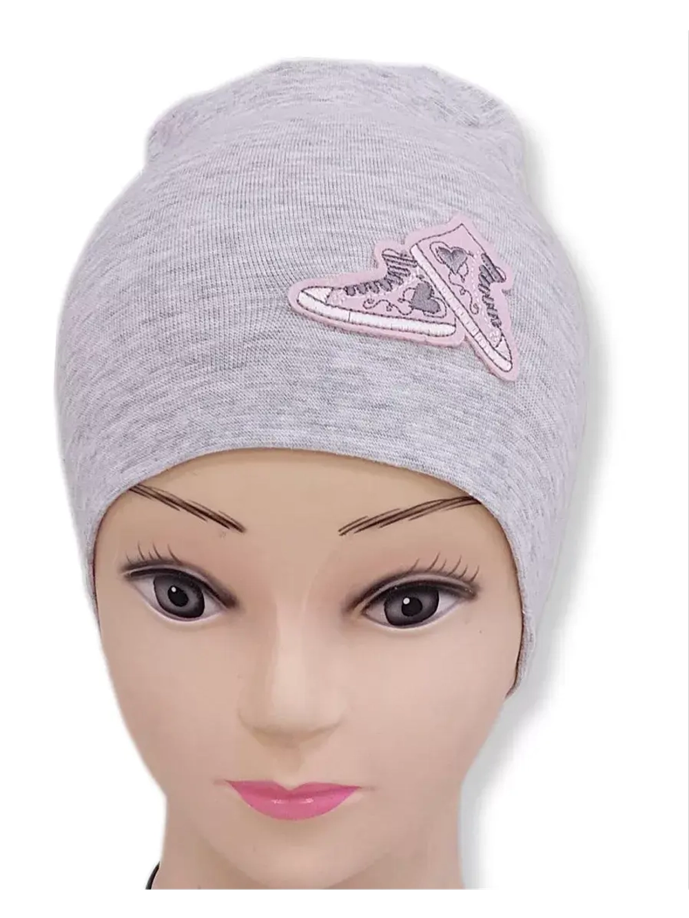 Шапка двухсторонняя трикотаж детская