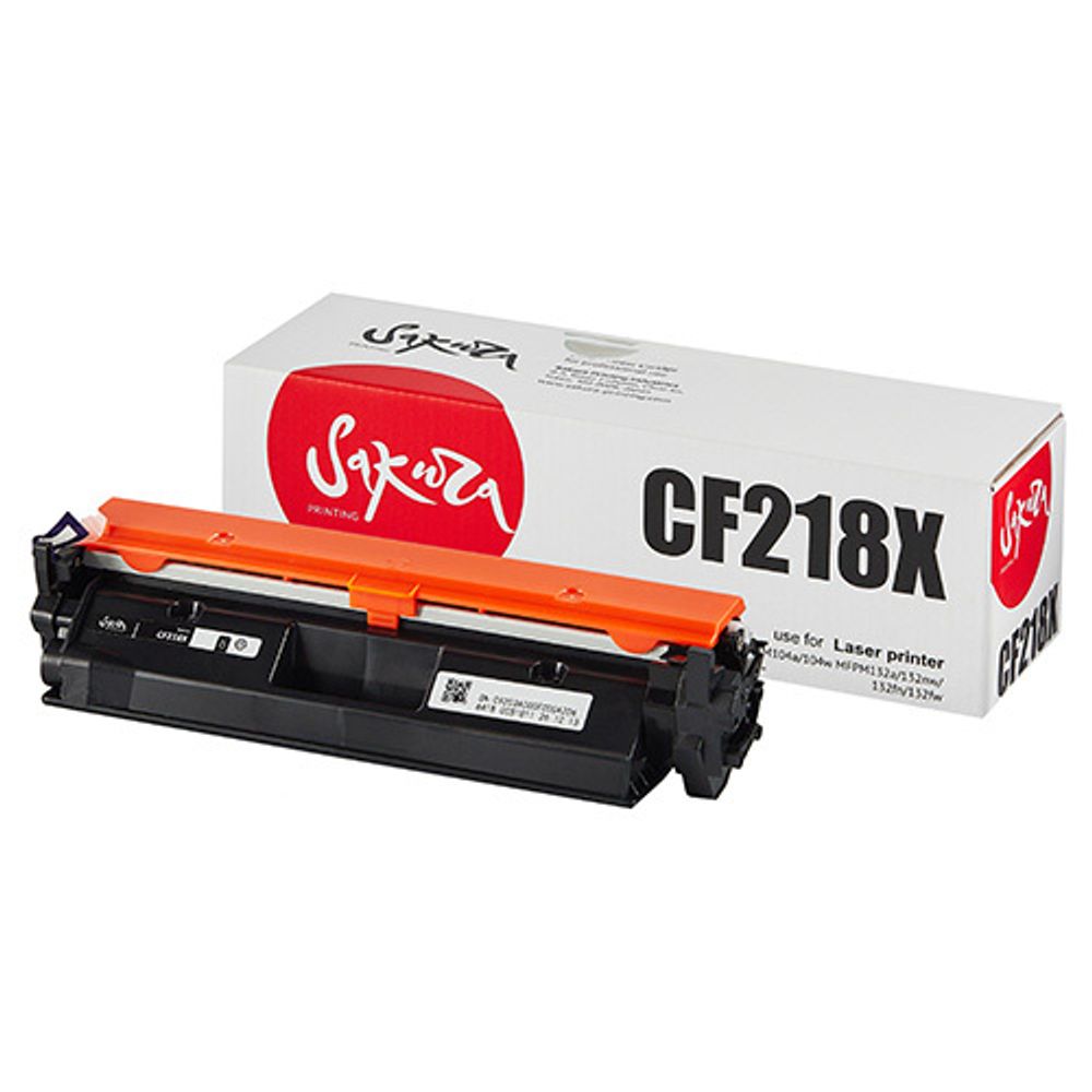 Картридж Sakura, аналог HP CF218X (18X), для LaserJet Pro M104/M132, (5K)