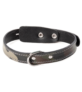 Ошейник кожаный "Хаки", 25*500мм, Gamma