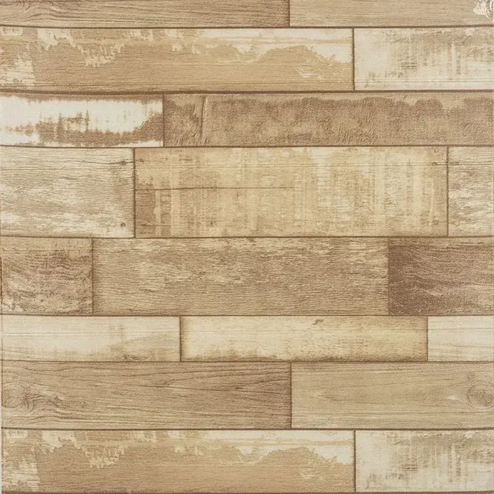 Панель самоклеящаяся Доска 70см, бежево-коричневый