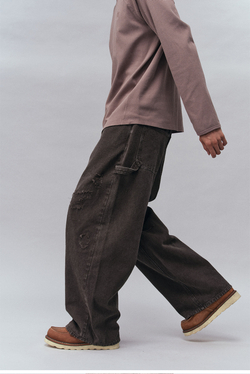 Брюки Nothomme Monterest Outdoor Vintage Distressed Fabric Washed Carpenter Pants