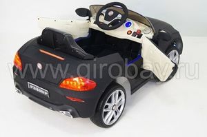 Детский электромобиль River Toys BMW P333BP черный