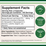 Double Wood Supplements - Bacomind Bacopa Extract - 210 x 150 mg capsules