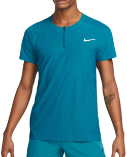 Мужское теннисное поло Nike Court Dri-Fit Adventage Slam Tennis Polo - green abyss/white