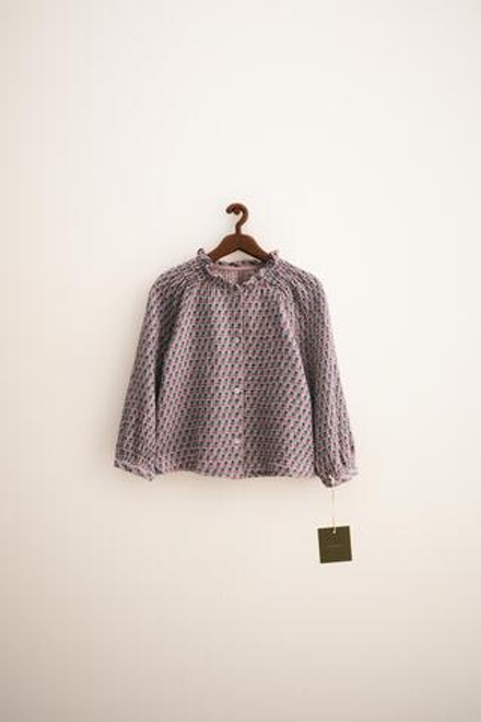 ZARA TIMELESS - РУБАШКА С РЕЛЬЕФНЫМ ПРИНТОМ, СЕРО-КОРИЧНЕВЫЙ