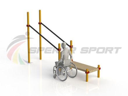 Брусья параворкаут в подъем со скамьей GTO-D14_76mm 108