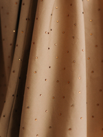 Платье со стразами, Бежевый