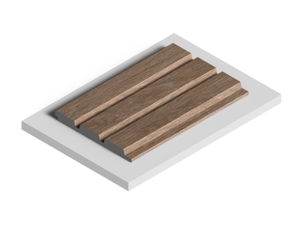 Стеновая панель HiWood декорированная, 270x12 см