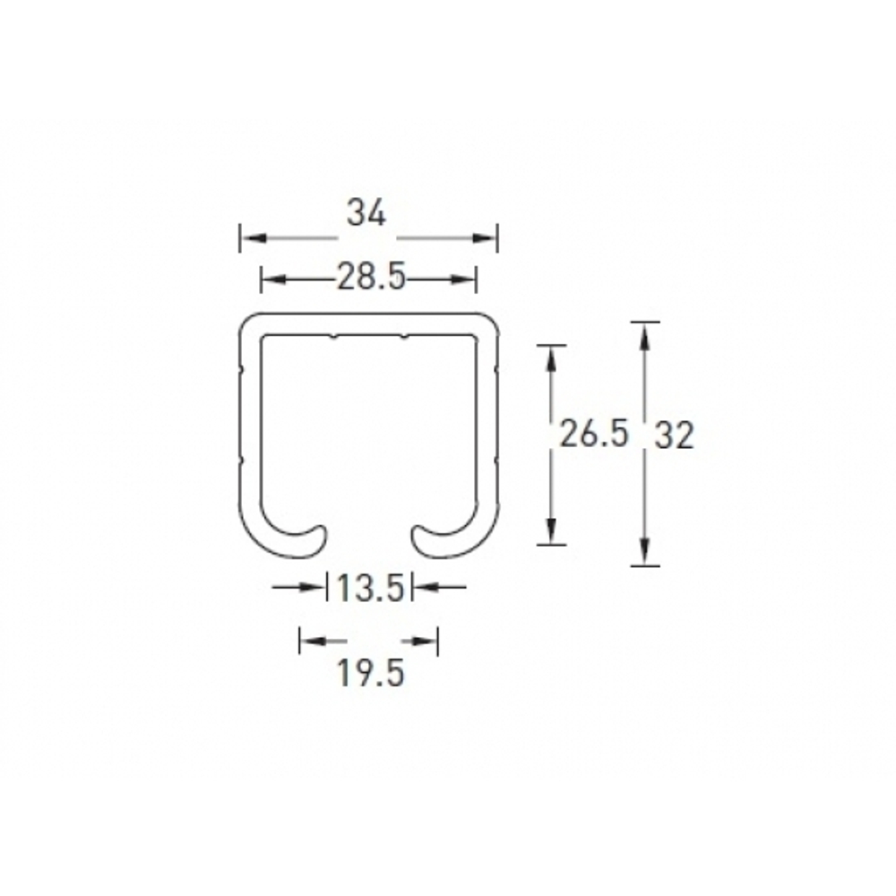 Направляющий профиль AY8401-2M WF