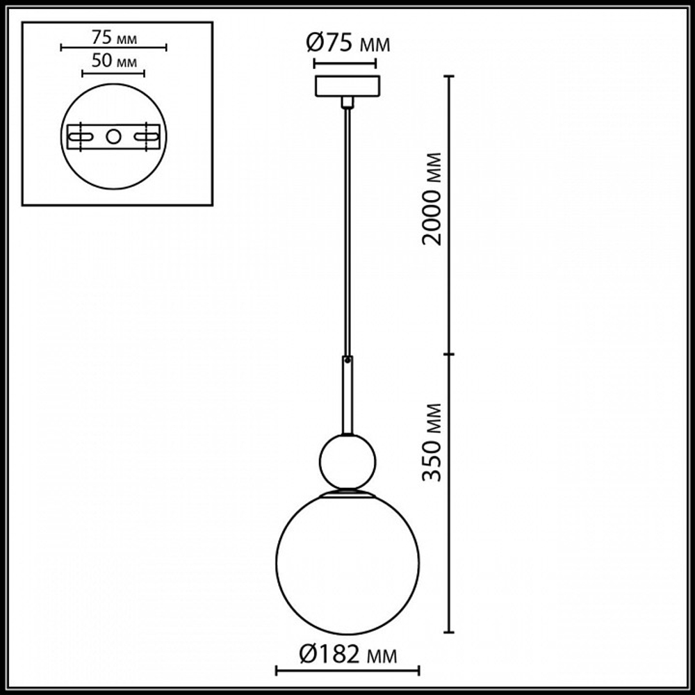 Подвесной светильник Odeon Light MIDCENT 4361/1A