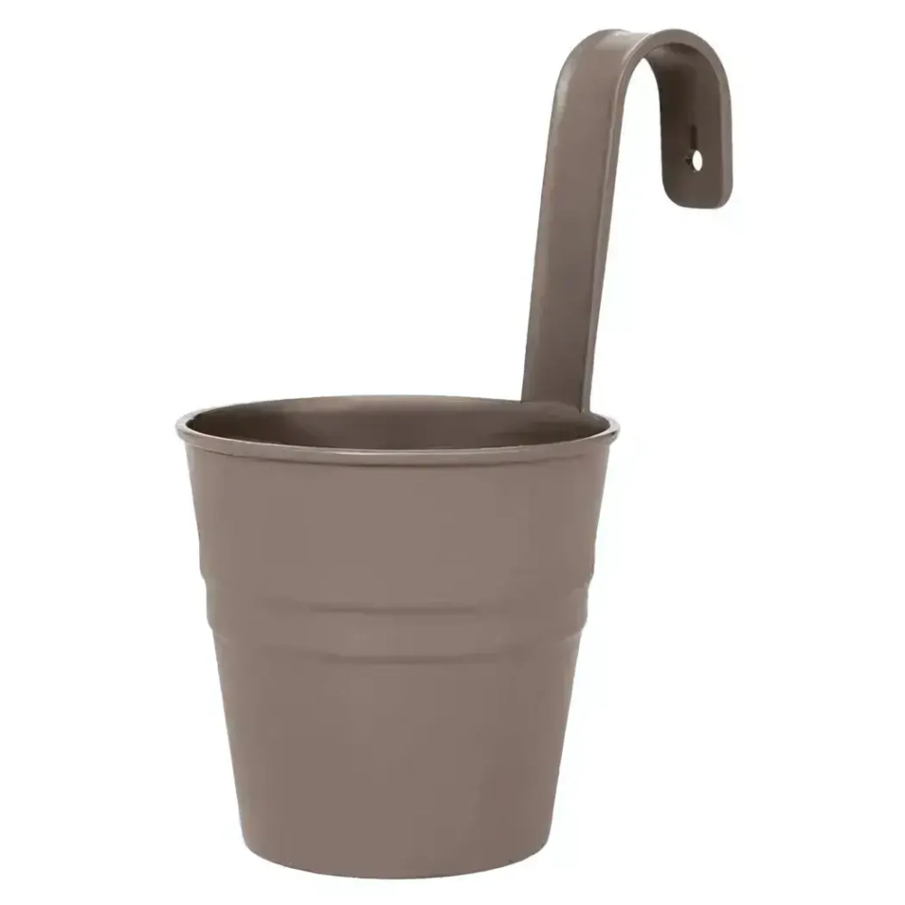 Кашпо-ведро настенное декоративное мокко 135х250мм