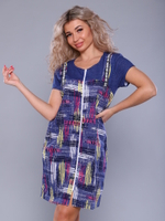 Халат женский "Алена К.П" ХК-112 молния (ТрикТекс)