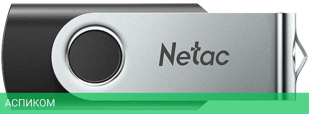 USB Flash-накопитель Netac NT03U505N-016G-30BK Black/Silver