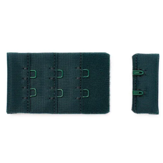 Застежка с крючками изумруд 2 ряда (цв. 1994), 33*55 мм