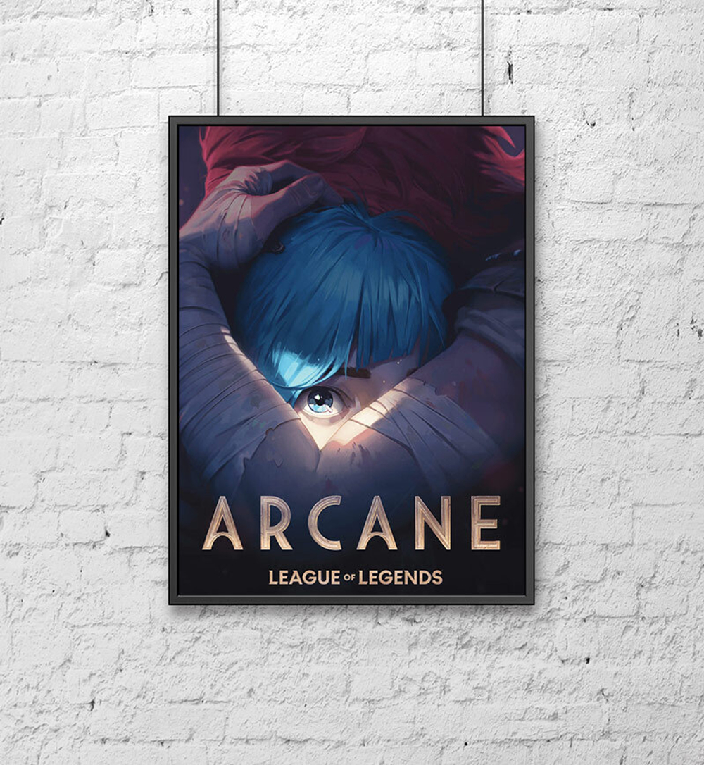 Постер для интерьера на стену (30х40 см). Мультсериал Аркейн (Arcane) League of Legends - Cестры