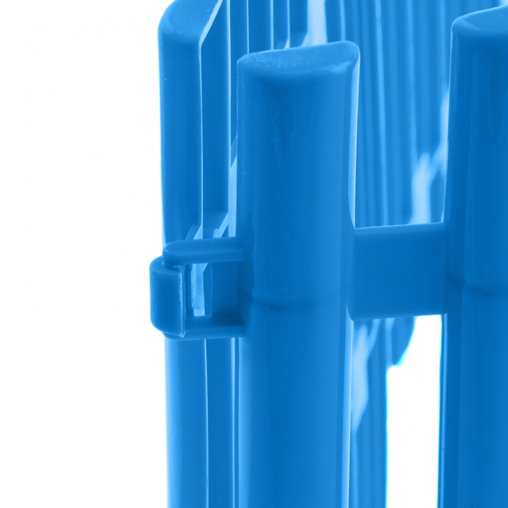 Забор декоративный "Гибкий", 24 х 300 см, голубой, Россия, Palisad