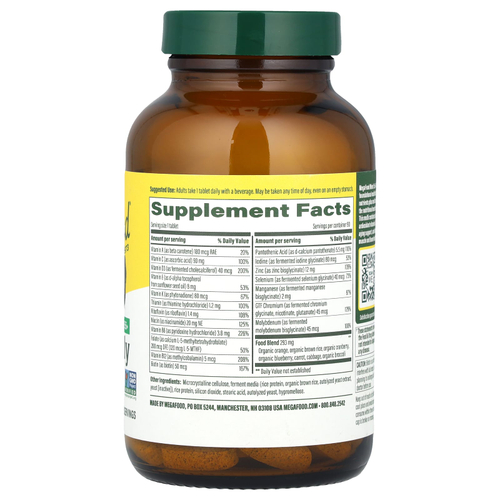 MegaFood, мультивитамины для мужчин старше 55 лет, одна таблетка в день, 90 таблеток