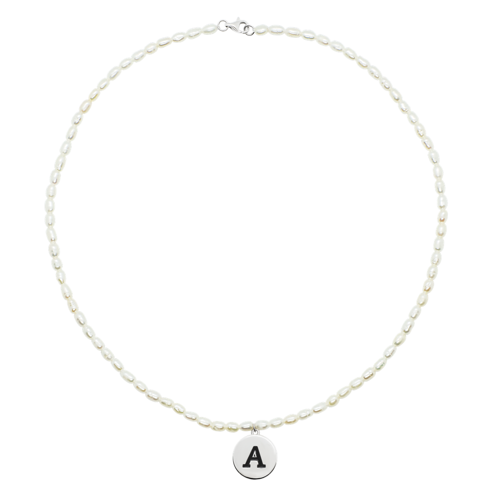 Колье с буквой