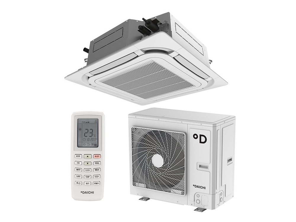 Полупромышленный кассетный инверторный кондиционер Daichi DA70ALCS1R/DF70ALS1R/DPC06L