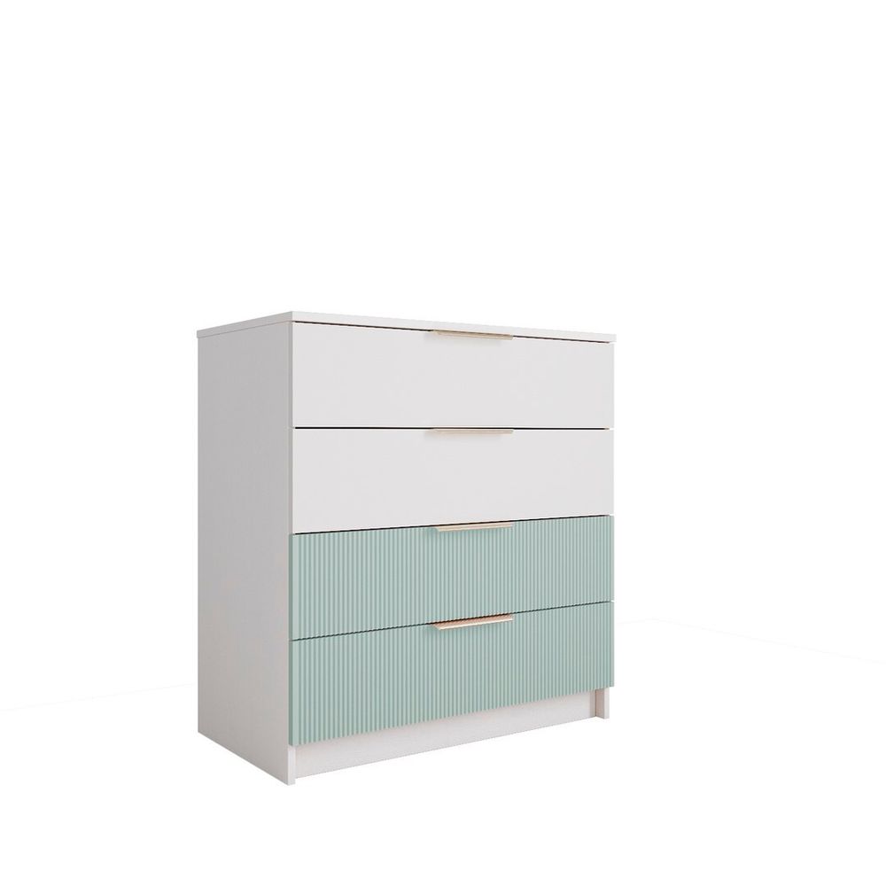 Комод 800 Лавис КМД 800.1 (Белый/Зеленый софт)
