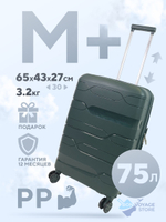 Средний чемодан Impreza Line, Темно-зеленый, M+