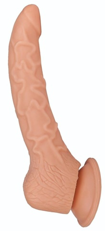 Фаллоимитатор-реалистик на присоске - 19,5 см. (Цвет: телесный)