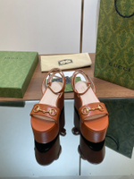 Gucci Horsebit Flatform Sandal