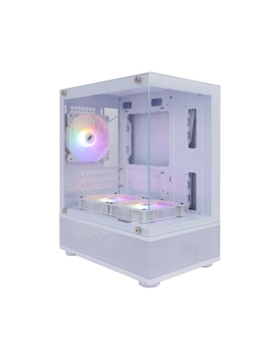 1STPLAYER MIKU Mi2-A White / mATX / 3x120mm LED fans / Mi2-A-WH-2F1R-W-1F1-W