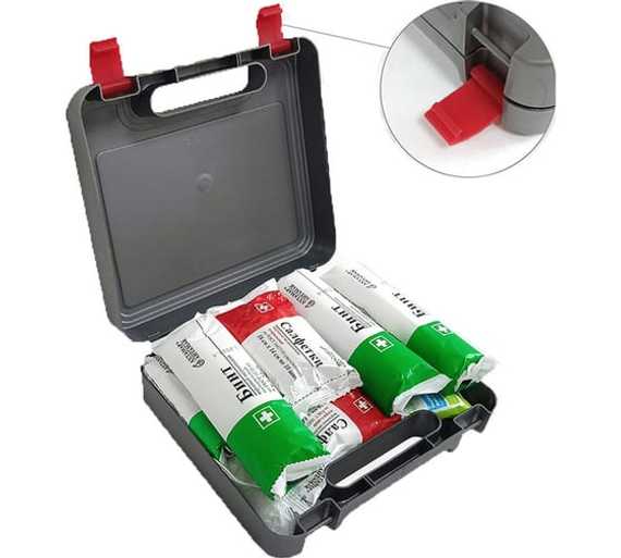 Аптечка для оказания первой помощи с применением медицинских изделий пострадавшим в дорожно-транспортных происшествиях (автомобильная) "ФЭСТ" (жгут - турникет) (приказ 260н)