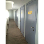 Дверь влагостойкая пластиковая KAPELLI classic Гладкая Моноколор серый 7035 + коробка