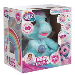 Игрушка интерактивная IMC Toys Club Petz Волшебный малыш Единорог, голубой 93881/голубой