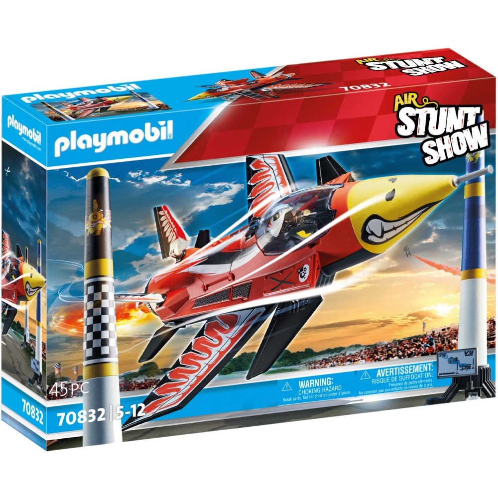 Игровой набор Playmobil 70832 Воздушное каскадёрское шоу Реактивный самолёт Орёл 70832 45 деталей — фото 1