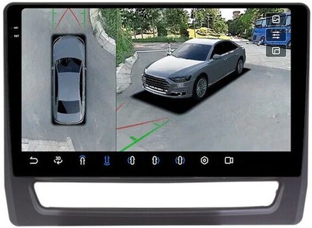 Магнитола для Mitsubishi ASX 2020+ (ШГУ 8", рамка тип 1) - FarCar BX3019M-360 монитор 10.36" 2K QLED на Android 13, 6Гб+128Гб, CarPlay, 4G SIM-слот, 4 камеры в комплекте