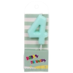 Свеча для торта Цифра Праздник «4» 9 см