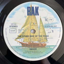 Винтажная виниловая пластинка LP Smokie Смоуки The Other Side Of The Road (Германия 1979)