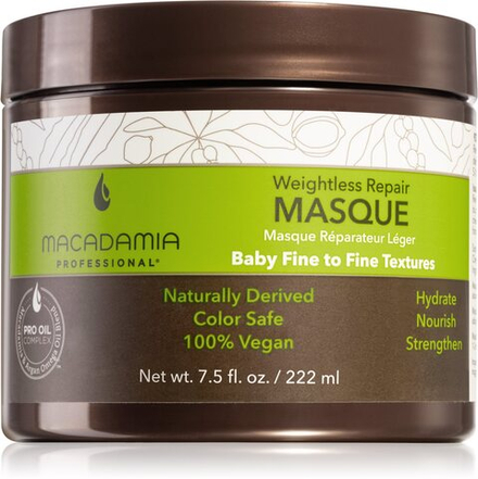 Macadamia Natural Oil Weightless Repair - восстанавливающая маска для всех типов волос /   222  ml  / GTIN 815857015912