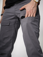 Брюки карго с передними карманами Город Горький серый графит