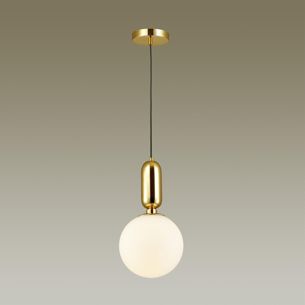 4669/1 PENDANT ODL20 393 золотой/белый Подвес E27 1*40W (тип лампы СВЕЧА ) 220V OKIA