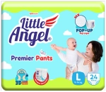 Подгузники-трусики детские Little Angel Premier, 4/L (9-14 кг), обьем талии 37-51 см