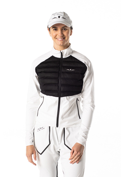 ЛОНГСЛИВ С ПУХОВОЙ ВСТАВКОЙ ЖЕНСКИЙ LONG SLEEVE DOWN PUFFER | WHITE