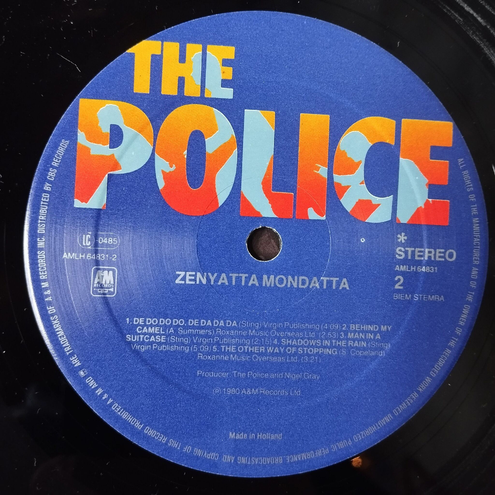 Винтажная виниловая пластинка LP The Police Zenyatta Mondatta (Holland 1980)