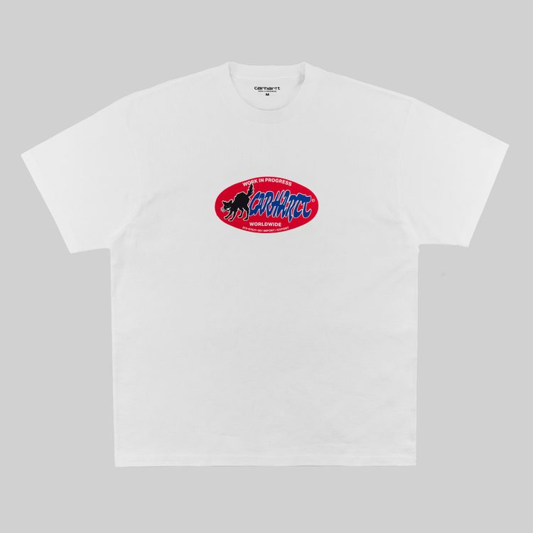 Футболка мужская Carhartt WIP Cat Sticker артикул:I032886_white - купить в магазине Дайс