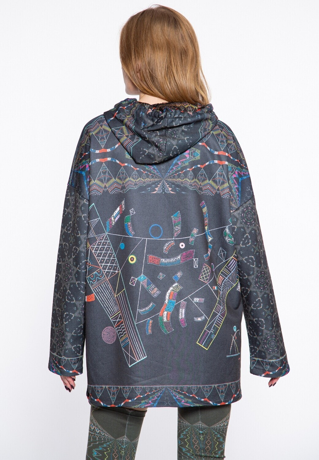 Комплект (худи и гетры) "Кандинский", по мотивам абстрактной живописи Василия Кандинского «Вокруг Круга»